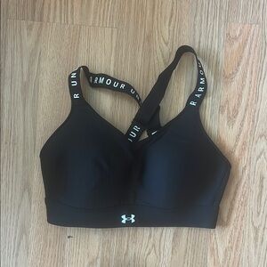 Under Armour Black Sports Bra with Logo Straps